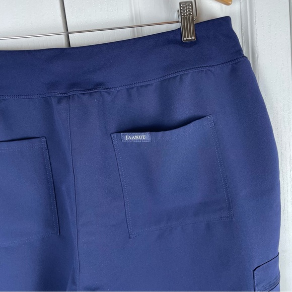 Jaanuu Scrub Pants Women’s XL Petite Pocket Cargo Yoga Waist Interior Drawstring - Picture 7 of 13